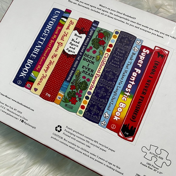 Like New! Puzzle 4 Avid Readers <1000 Pieces> Ideal Bookshelf (Book Club) Fun! - Picture 12 of 13